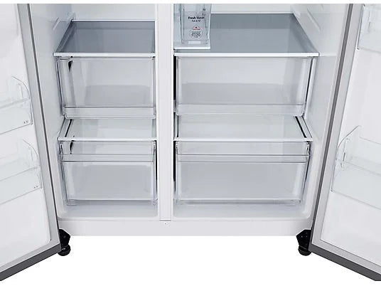 Frigorífico Americano LG GSLC41PYPE - 638L, 179 cm, No Frost, Disp. Agua y Hielo, Inox Antihuellas
