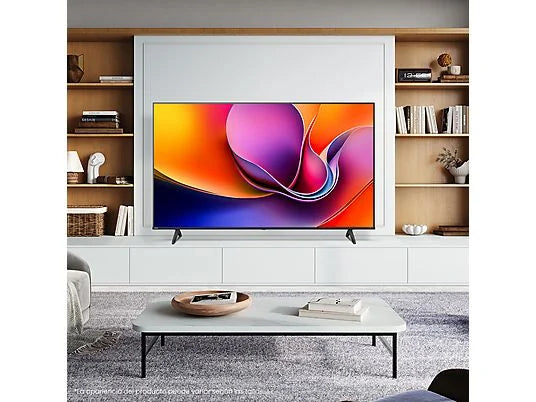 Hisense TV LED 43" 4K UHD (43A6Q) con IA 4K Upscaler, Modo Juego Plus, y Control por Voz - Color Negro