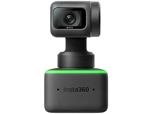 Webcam 4K con IA Insta360 Link - Sensor 1/2", Gimbal de Seguimiento Automático, 4K UHD, Negro