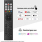 Hisense TV LED 65" 4K UHD (65A6Q) con IA 4K Upscaler, Modo Juego Plus y Control por Voz - Color Negro