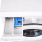 Lavadora LG F4X1008NWH - 8 kg, 1400 rpm, AI Direct Drive™, Steam™, ThinQ™, Blanco Marfil