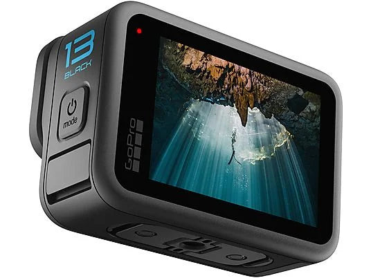 Cámara deportiva GoPro HERO13 Black - 5.3K, 27MP, HyperSmooth 6.0, Lentes HB, Batería Enduro, Negro