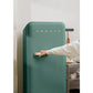 Frigorífico Retro CREATE 281L - 160 cm Alto, Una Puerta, Estilo Años 50, Verde