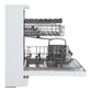 Lavavajillas OK. ODW 6061-1 E FS W - 59 cm, 13 servicios, 6 programas, blanco, libre instalación