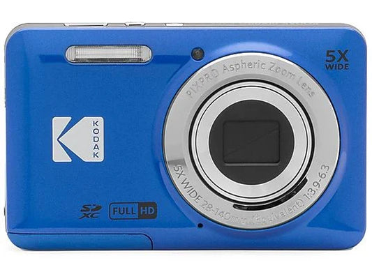 Cámara Digital Compacta KODAK PIXPRO FZ55 - 16MP, 5x Zoom Óptico, Full HD 1080p, Azul