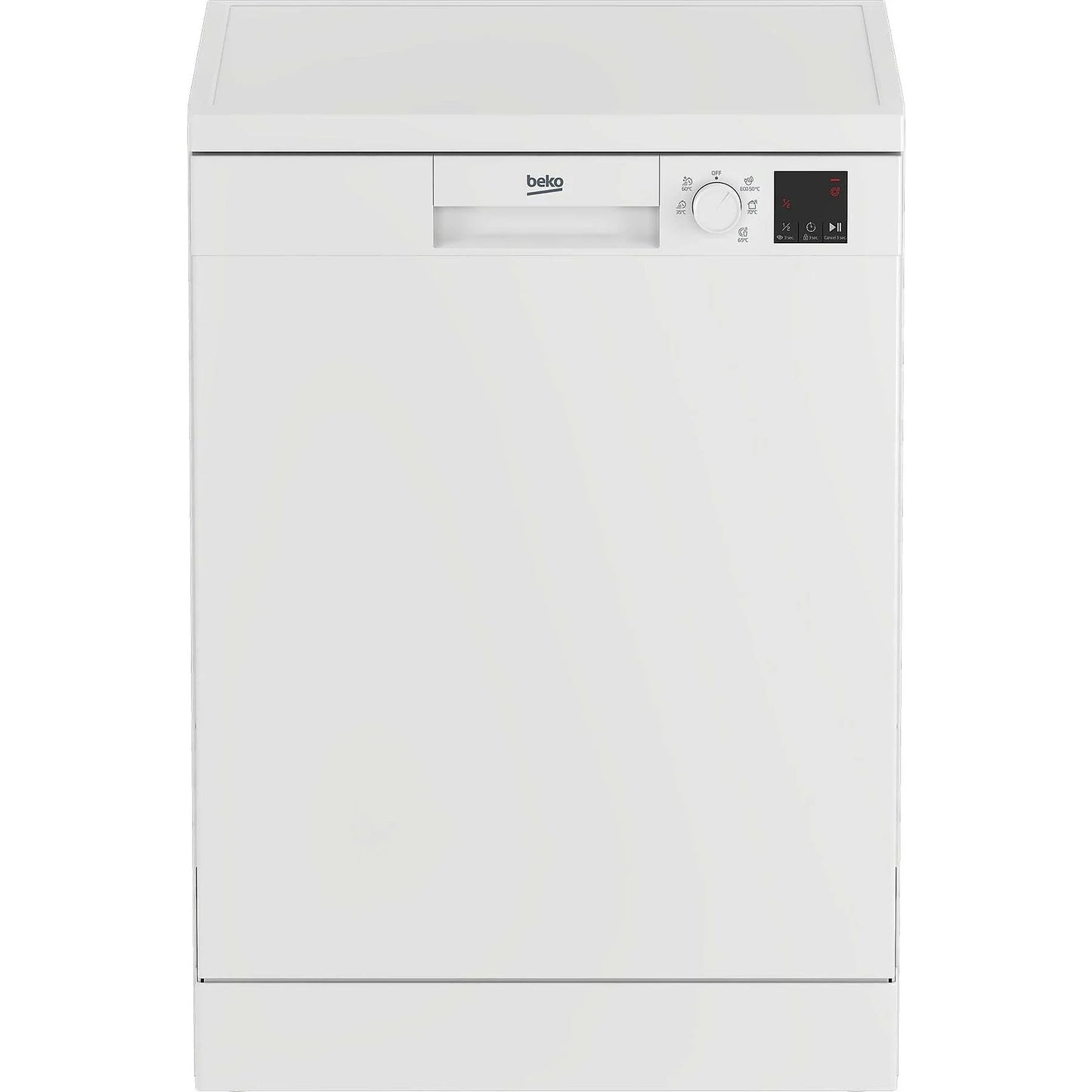 Lavavajillas Beko DVN05320W - 60 cm, 13 servicios, 5 programas, blanco, libre instalación