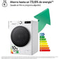 Lavadora LG F4WR6010A0W Serie 600 - 10 kg, 1400 rpm, Clase A, AI Direct Drive™, Blanco