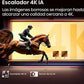 Hisense TV LED 50" 4K UHD (50A6Q) con IA 4K Upscaler, Modo Juego Plus, y Control por Voz - Color Negro