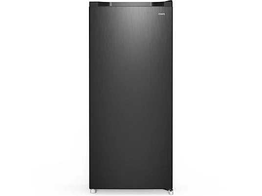 Congelador Vertical CHiQ FSD160D4E - 145L, 126 cm Alto, 5 Cajones, Clase E, Quick Freeze, Metálico Oscuro