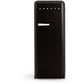 Frigorífico Retro CREATE 281L - 160 cm Alto, Una Puerta, Congelador, Estilo Años 50, Negro