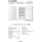 Congelador Vertical INFINITON CV-85L8BDL - 64L, 85 cm Alto, 4 Estrellas, Fast Freezing, Blanco