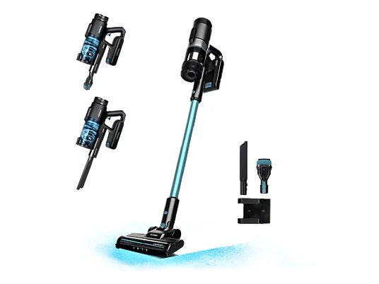 Aspiradora Escoba Cecotec Conga Rockstar 1500 Ray Pure - Sin Cable, 215W, 12 kPa, 45 min, Negro