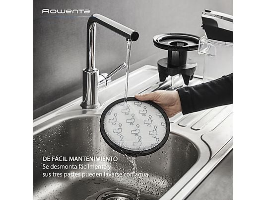 Aspirador sin bolsa Rowenta Compact Power XXL RO4B25 - 900W, 2.5L, Filtración Ciclónica, 8.8 m Radio de Acción, Negro