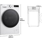 Lavadora LG F4WR6010A0W Serie 600 - 10 kg, 1400 rpm, Clase A, AI Direct Drive™, Blanco