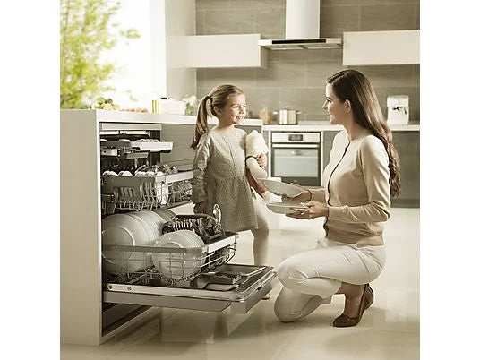 Lavavajillas LG DF365FPS - 60 cm, 14 servicios, 10 programas, QuadWash™, vapor, acero inoxidable