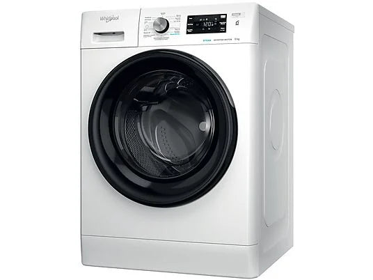 Lavadora Whirlpool FFB 9489 BV SPT - 9 kg, 1400 rpm, Clase A, 6th SENSE, Inverter, Blanco