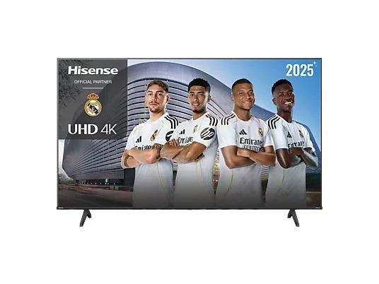 Hisense TV LED 43" 4K UHD (43A6Q) con IA 4K Upscaler, Modo Juego Plus, y Control por Voz - Color Negro