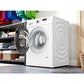 Lavadora Bosch WGE03200ES Serie 2 - 8 kg, 1200 rpm, Motor EcoSilence, Higiene Plus, Blanco