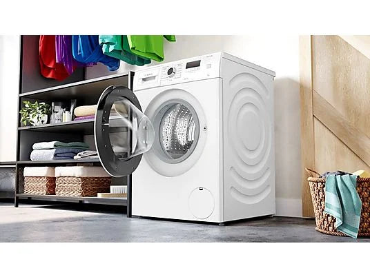 Lavadora Bosch WGE03200ES Serie 2 - 8 kg, 1200 rpm, Motor EcoSilence, Higiene Plus, Blanco