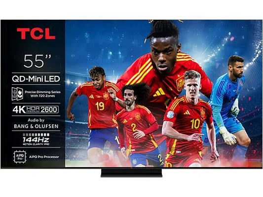 TCL 55C7K - TV QD-Mini LED 55" 4K UHD, AiPQ Pro, Google TV, 144 Hz, Negro