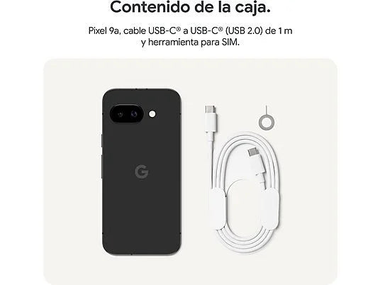 Smartphone Google Pixel 9a 128GB 8GB RAM Obsidiana con Gemini Integrado