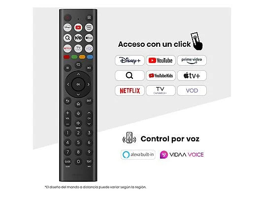 Hisense TV Mini LED 100" 4K UHD (100U7Q) con Subwoofer Integrado, 144 Hz, Hi-View IA Pro, Dolby Vision IQ y Dolby Atmos - Color Negro