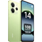 Xiaomi Redmi Note 14 (128 GB) en Verde Lima con 6 GB de RAM, pantalla 6.67" AMOLED FHD+, procesador MediaTek Helio G99-Ultra, y batería de 5500 mAh