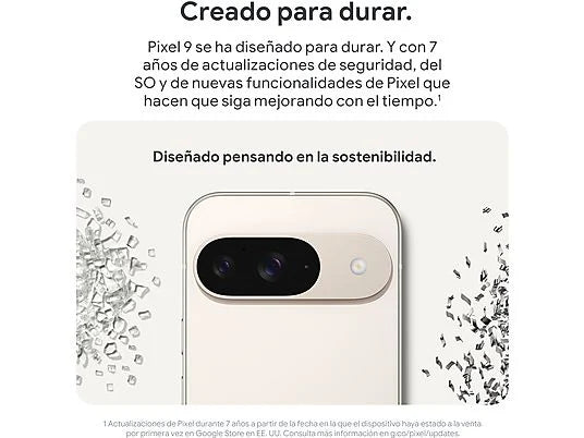 Smartphone Google Pixel 9 Obsidiana 128GB 12GB RAM, Pantalla Actua OLED 6.3", Procesador Google Tensor G4, Batería 4700mAh, Android 14
