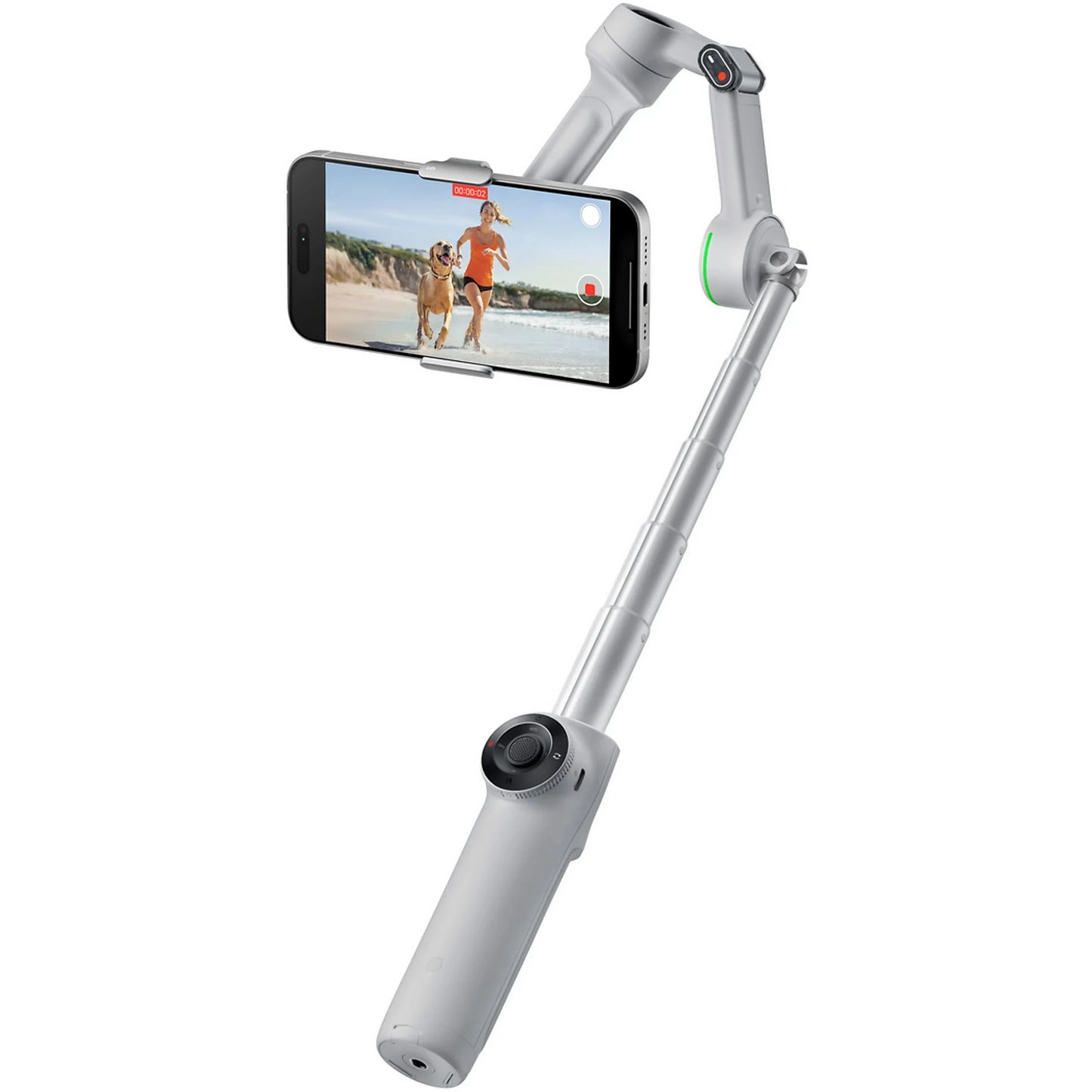 Insta360 Flow 2 Pro Creator Kit - Gimbal para Smartphone con IA, 10h Autonomía, Deep Track 4.0, Gris