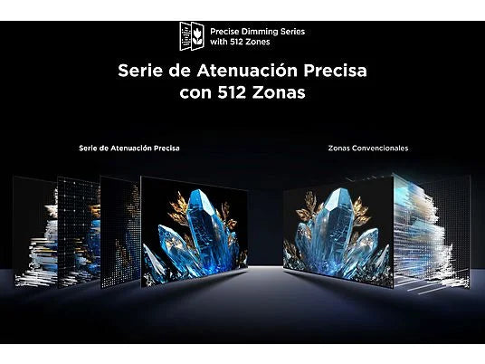 TCL 65C6K - Televisor Mini LED 65" UHD 4K, Google TV, AiPQ Pro, Negro