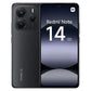 Xiaomi Redmi Note 14 5G (256GB) en Negro Medianoche con pantalla 6.67" AMOLED FHD+, 8GB de RAM, procesador MediaTek Dimensity 7025-Ultra y batería de 5110 mAh