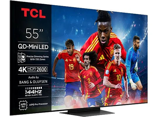 TCL 55C7K - TV QD-Mini LED 55" 4K UHD, AiPQ Pro, Google TV, 144 Hz, Negro