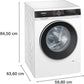 Lavadora Siemens WG44G2ZAES - 9 kg, 1400 rpm, Clase A, Motor iQdrive, smartFinish, Blanco