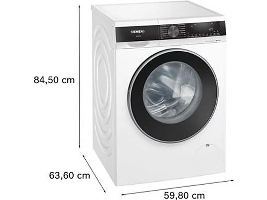 Lavadora Siemens WG44G2ZAES - 9 kg, 1400 rpm, Clase A, Motor iQdrive, smartFinish, Blanco