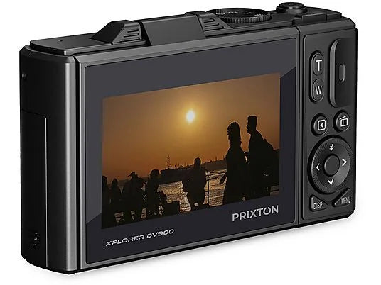 Cámara digital Prixton Xplorer DV900 - 64MP, 4K, Pantalla Giratoria 3" IPS, Zoom Óptico 4X, WiFi, Negro
