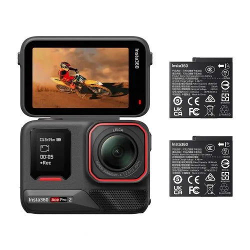 Cámara deportiva Insta360 Ace Pro 2 - 8K, Lente Leica, 180 min de Autonomía, HDR Activo, Negro