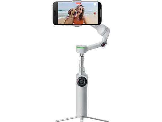 Insta360 Flow 2 Pro Creator Kit - Gimbal para Smartphone con IA, 10h Autonomía, Deep Track 4.0, Gris