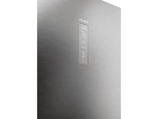 Frigorífico Combi Haier HTW5620CNMG - 414L, 205 cm Alto, No Frost Total, Wi-Fi, Direct Access, Inox