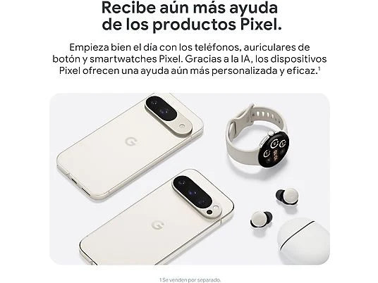 Google Pixel 9 (256 GB) en Obsidiana con 12 GB de RAM, pantalla Actua OLED de 6.3", procesador Google Tensor G4 y batería de 4700 mAh