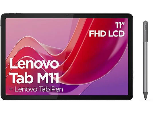 Tablet Lenovo Tab M11 - 11" WUXGA, 128 GB, 4 GB RAM, MediaTek Helio G88, gris, incluye Pen