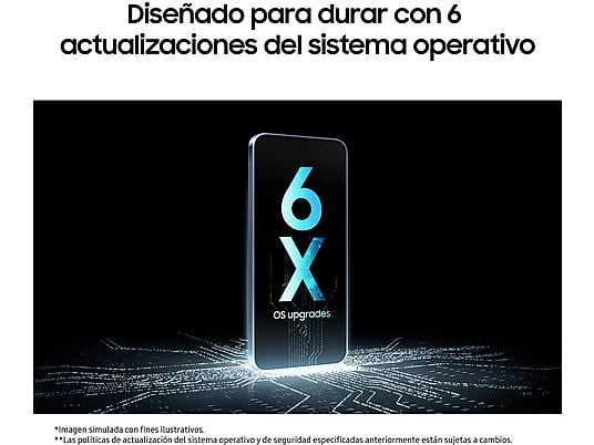 SAMSUNG Galaxy A16 LTE (128 GB) en Gris con 4 GB de RAM, pantalla Super AMOLED FHD+ de 6.7", procesador MediaTek Helio G99 Octa-core y batería de 5000 mAh