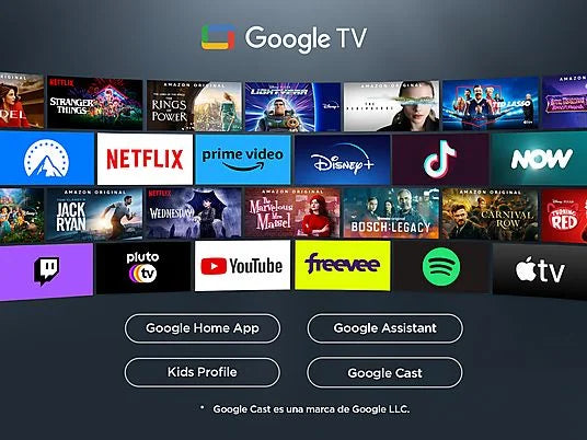 TCL 55P6K - Televisor LED 55" 4K UHD, Smart TV, AiPQ, 60 Hz, Negro