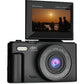 Cámara digital Prixton Xplorer DV900 - 64MP, 4K, Pantalla Giratoria 3" IPS, Zoom Óptico 4X, WiFi, Negro
