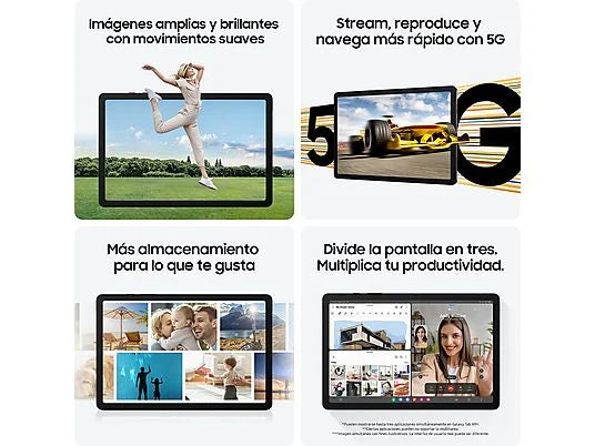Tablet Samsung Galaxy Tab A9+ - 11", 256 GB, 8 GB RAM, LTE, gris