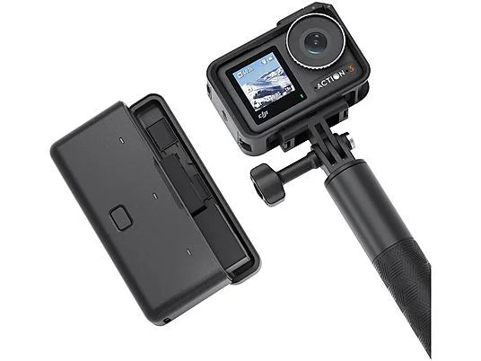Videocámara deportiva DJI Osmo Action 3 Adventure Combo - 4K, 120 fps, Sumergible 16m, 3 Baterías, Negro