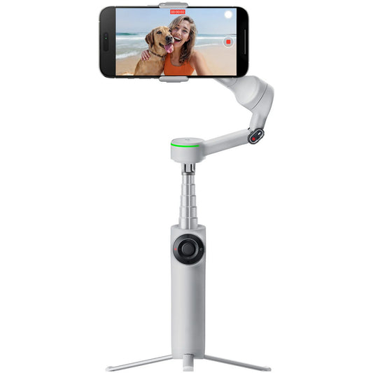 Insta360 Flow 2 Pro Creator Kit - Gimbal para Smartphone con IA, 10h Autonomía, Deep Track 4.0, Gris