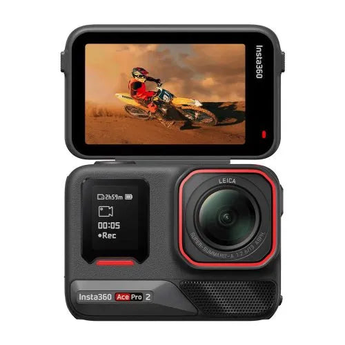 Cámara deportiva Insta360 Ace Pro 2 - 8K, Lente Leica, 180 min de Autonomía, HDR Activo, Negro