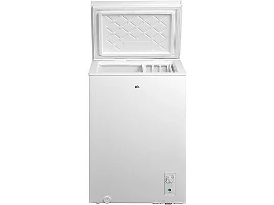 Congelador Horizontal ok. OFZ 161 E W - 99L, 85 cm de Alto, Control Mecánico, Blanco