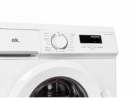 Lavadora Carga Frontal ok. OWM 6143 D - 6 kg, 1000 rpm, Fondo Reducido 40 cm, Blanco