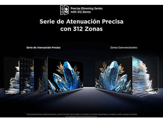 TCL 50C6KS - Televisor Mini LED 50" UHD 4K, Smart TV, AiPQ Pro Processor, Negro